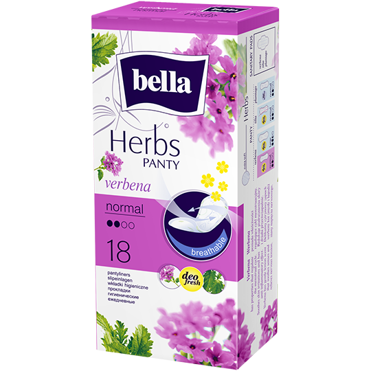 Щоденні прокладки Bella Herbs з екстрактом вербени - normal